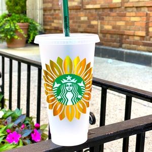 Sunflower Starbucks Reusable Cold Cup